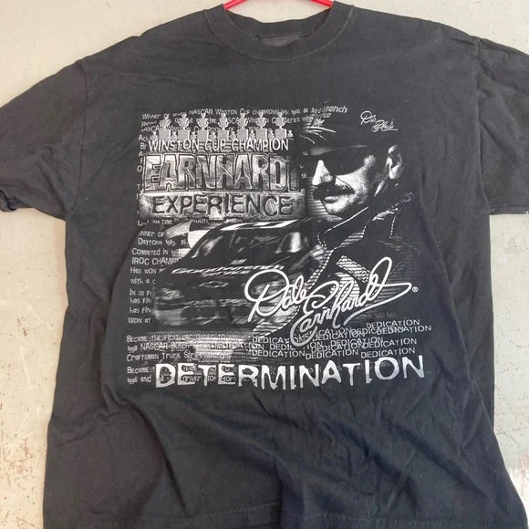 Dale Earnhardt Black Graphic Tee - Determination Design - Picture 1 of 1